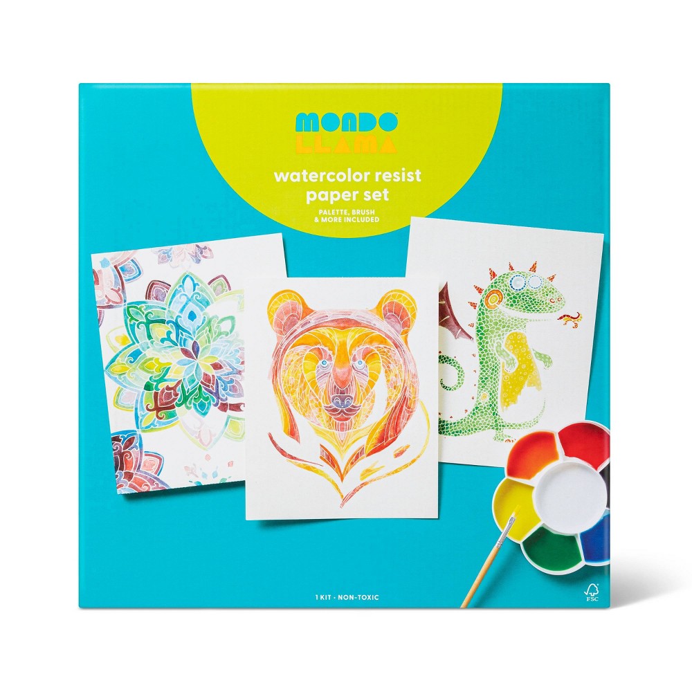 Kids' Watercolor Resist Painting Kit - Mondo Llama™