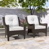 EAGLE PEAK Azure Bay Set of 2 Outdoor Wicker Patio Chairs, Weather Resistant Rattan Furniture, Deep Seats - 2 of 4