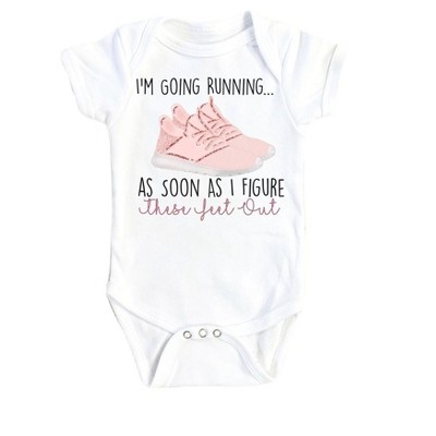 Running - Baby Boy Girl Clothes Infant Onesie® Funny Cute Newborn 1A GS1