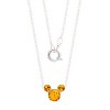 Disney Mickey Mouse Silver Plated Crystal Birthstone Necklace - November Crystal, 18'' - 4 of 4