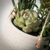 Sullivans Artificial Hanging Succulent In Pot 7"H Green - 2 of 4