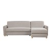 Serta Crosby Convertible Sectional Set Stone: Upholstered Modular Sofa with Reversible Chaise Lounge - 3 of 4