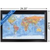 Trends International Map - World Time Zones Framed Wall Poster Prints - 3 of 4