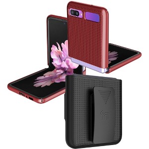 Nakedcellphone Slim Case and Belt Clip Holster Combo for Samsung Galaxy Z Flip 5G (1st and 2nd Gen) - 1 of 4