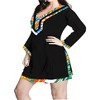 LA LEELA Women's Summer Bathing Suit Cover-up Vacation Beachwear Mini Swim Suit Loose Beach Dress Short Wrap Dress - 3 of 4