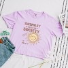 S.W.Smiley Sunshine Society - Women's Boxy Crop Top Graphic T-Shirt - 2 of 4