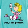 Girls' - Peanuts - Yes I Am Perfect Sally Fitted Short Sleeve Graphic T-Shirt - 2 of 4