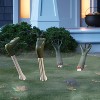 22.5" Zombie Feet Yard Stakes Halloween Decorative Prop Green - Hyde and EEK! Boutique™ - 2 of 4