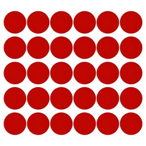 Unique Bargains Self-Adhesive Waterproof PVC Classroom Round Floor Sticker 30 Pcs - 1 of 4