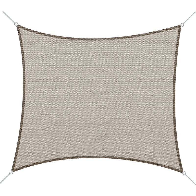 Outsunny 20' x 16' Rectangle Patio Sun Sail Shade Canopy Cloth, 1 of 8