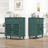 Okak Wooden Sideboard Buffet, Decorative Storage Cabinet with 2 Doors & Adjustable Shelves, Console Table for Kitchen Living/Dining Room - 3 of 4