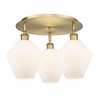 Cindyrella - 3 Light Flush Mount In Industrial Style-11 Inches Tall and 19.75 Inches Wide