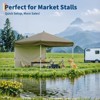 Pop Up Canopy - Easy Up Camping Tent with One Roller Bag, 3 Adjustable Height, 4 Weight Bags for Deck, Garden, Sports, Beach, Party - 3 of 4