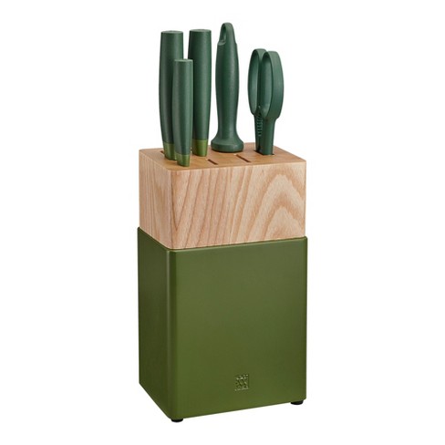 Art & Cook 8-Pc. Knife Block Set - Green - Yahoo Shopping