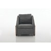 Okak Modern Accent Chairs for Bedroom, Chenille Fabric Upholstered Chair with Wooden Side Frame, Accent Leisure Chair with Cushioned Seat - 4 of 4