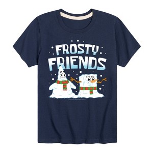 Boys' - SpongeBob SquarePants - Frosty Friends Short Sleeve Graphic T-Shirt - 1 of 4