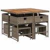 vidaXL Patio Dining Set Set of 8 Gray - 4 of 4