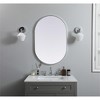 Elegant Lighting Metal Frame Oval Mirror, 24x36 Inch, Silver Finish - 2 of 4