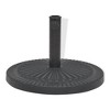 VidaXL Parasol Base Resin Round Black 30.9 lb - 2 of 4