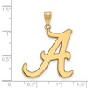 Black Bow Jewelry 14k Yellow Gold Plated Sterling Silver Alabama Crimson Tide NCAA Extra Large Pendant - 2 of 3
