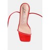 Biten Berry Spool Heel Lace Up Women Sandals - 4 of 4