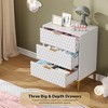 Whizmax Modern 3 Drawer Dresser for Bedroom, Nightstand with Wide Top, Chest of Drawers for Closet with Deep Drawers, for Living Room, Hallway - 4 of 4