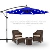 Best Choice Products 10ft Solar LED Offset Hanging Outdoor Market Patio Umbrella w/ Adjustable Tilt - 2 of 4
