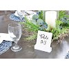 Darware White Wooden Sign Holders, 10pk; Stands for Cardstock, Acrylic Signs, and Greeting Cards, Small 4.6 Inch Long by 1.2 Inch Wide - 2 of 4