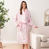 PAVILIA Fleece Robe For Women, Plush Warm Bathrobe, Fluffy Soft Spa Long Lightweight Fuzzy Cozy, Satin Trim - 4 of 4