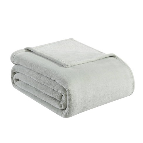 Tommy Bahama Ultra Soft Plush Solid Blanket, White, King