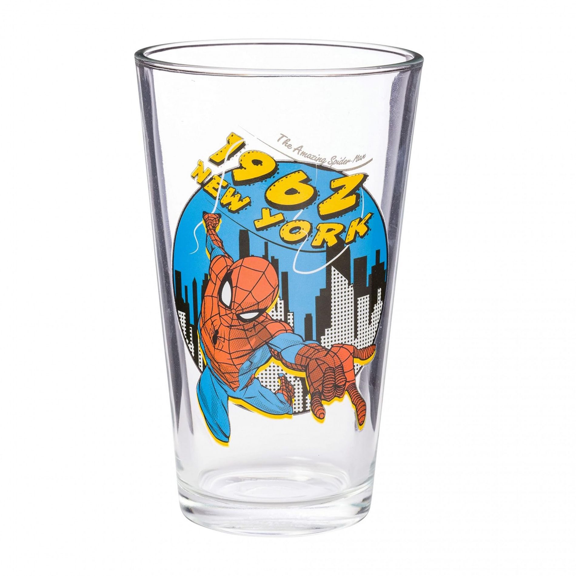Adult Spider-Man 1962 New York Comic Book Pint Glass