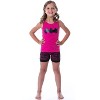 DC Comics Big Girls Batgirl Boom Whak Whoom Tank Pajama Short Set Loungewear Fuchsia - 2 of 4