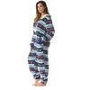 Just Love Womens One Piece Winter Holiday Adult Bodysuit Faux Shearling Lined Hoody Xmas Pajamas - 3 of 4