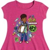 Karma's World Speak Through Art Fit & Flair Cap Sleeve Dress - Heather Fuchsia - 2T - 2 of 2
