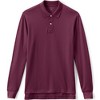 Lands' End School Uniform Young Men's Long Sleeve Mesh Polo Shirt - 2 of 3