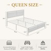 Twin/Full/Queen Size Bed Frame with Wood Headboard and Footboard, 14 Inch Platform Mattress Foundation, No Box Spring Needed Bed - 2 of 4