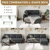 TackView Convertible L-Shaped Sectional Sofa with Hidden Storage – Reversible Couch for Small Living Rooms & Apartments - 4 of 4