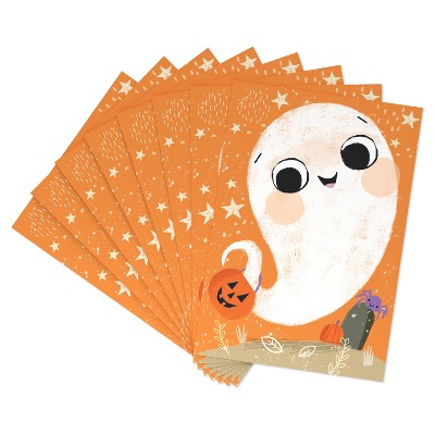 8ct Halloween Cards Ghost