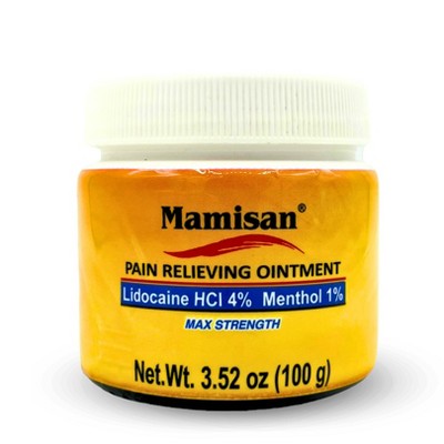 Mamisan Pain Relieving Ointment with Lidocaine - 3.52oz/100g