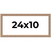 PosterPalooza | Panoramic Deco Brown Picture Frame - UV Acrylic, Foam Board Backing, Hanging Hardware - 2 of 4