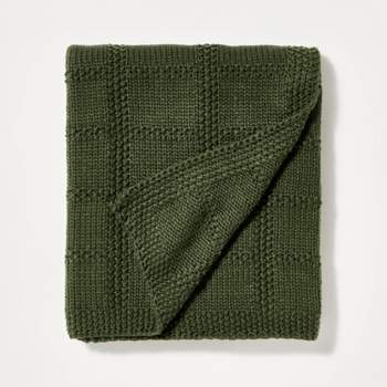 Grid Knit Throw Blanket - Threshold™ designed with Studio McGee