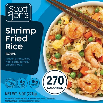 Scott & Jon's Frozen Shrimp Fried Rice Bowl - 8oz