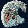 Men's Design By Humans Death Surfer By quilimo Tank Top - 2 of 3