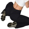 DOMETOUR Bootcut Flare Leggings for Women Tummy Control High Waist Scrunch Butt Leggings Wide Leg Yoga Pants - 2 of 3