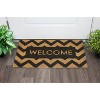 RugSmith Black Machine Tufted Herringbone Welcome  Doormat - 2 of 4