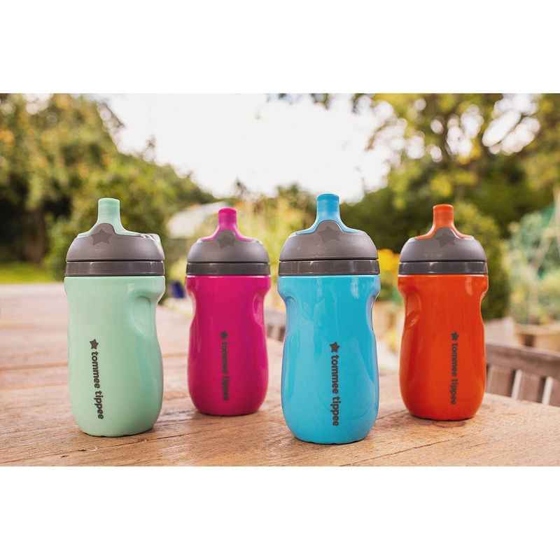 Tommee Tippee 9 fl oz Insulated Sporty Toddler Water Bottle with Handle - 2pk, 6 of 10
