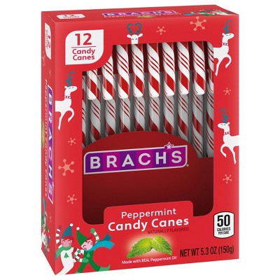 Brach's Peppermint Christmas Candy Canes - 5.3oz/12ct