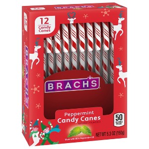 Brach's Peppermint Christmas Candy Canes - 5.3oz/12ct - 1 of 4