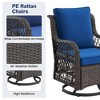 Whizmax 3 Pieces Outdoor Swivel Rocker Set, 2 Chairs and Side Table, 360¡ã Rotation, Patio, Porch, Pool - 4 of 4