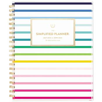Emily Ley for At-A-Glance 2023-24 Academic Planner 11"x8.375" Weekly/Monthly Happy Stripe